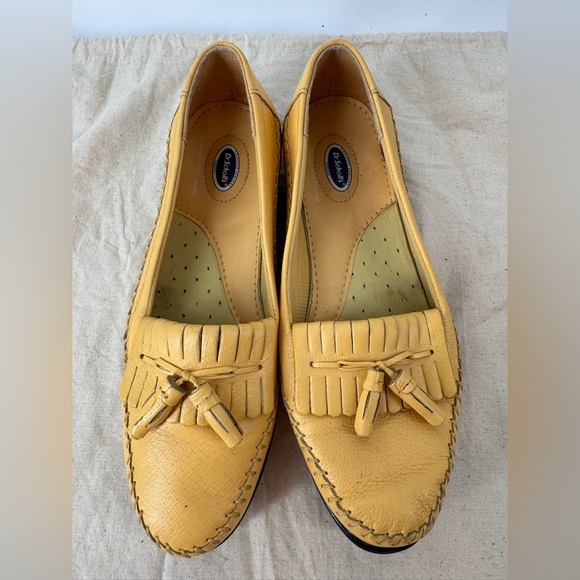 Dr. Scholl's Shoes Women's Leather Get Onboard Oxford, Yellow, Size 7 - Picture 3 of 7